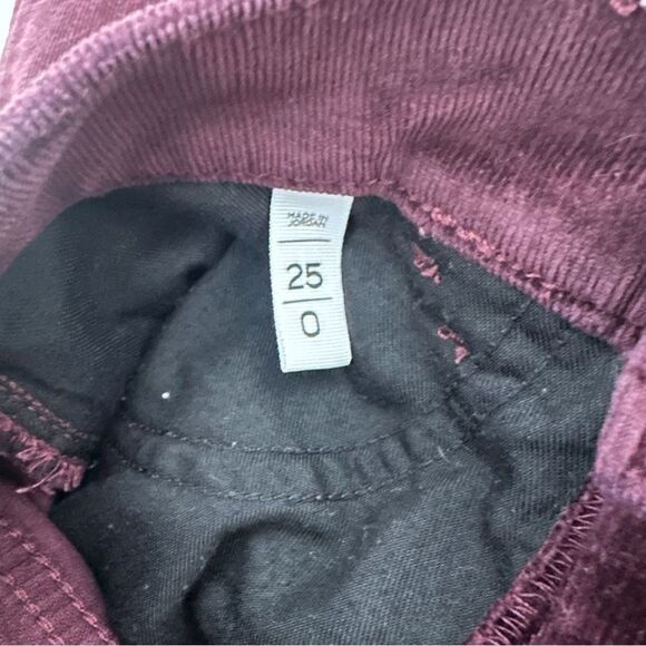 Loft eggplant color skinny corduroy size 25/0 - Picture 6 of 6
